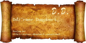 Dörmer Dagobert névjegykártya